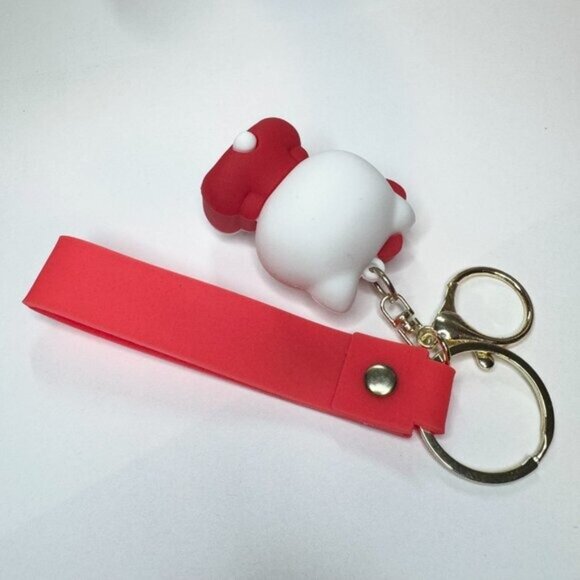 Hello Kitty Red Apple Keychain Charm with strap - Picture 3 of 3